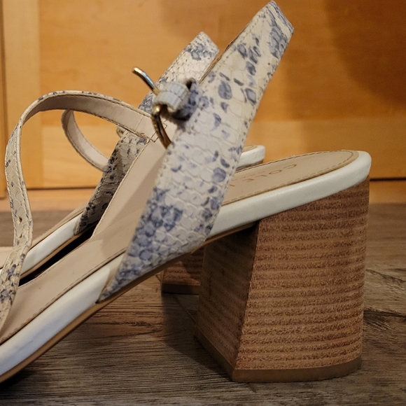 Cole Haan snake print heeled sandal - Picture 5 of 5